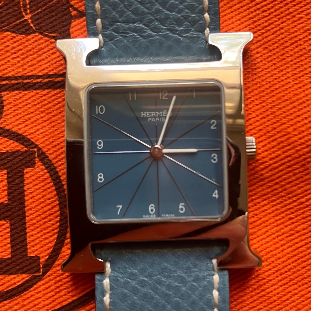 HERMÈS LARGE HEURE H WATCH - Picture 1 of 10